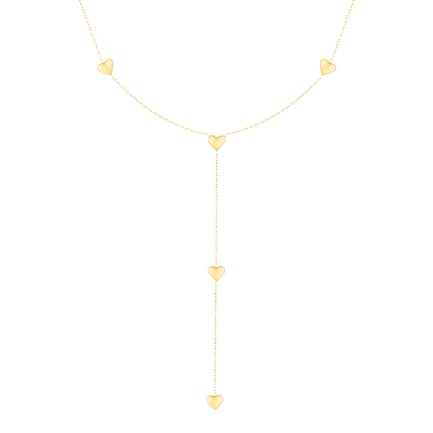 Goldene Herzkette 43 cm