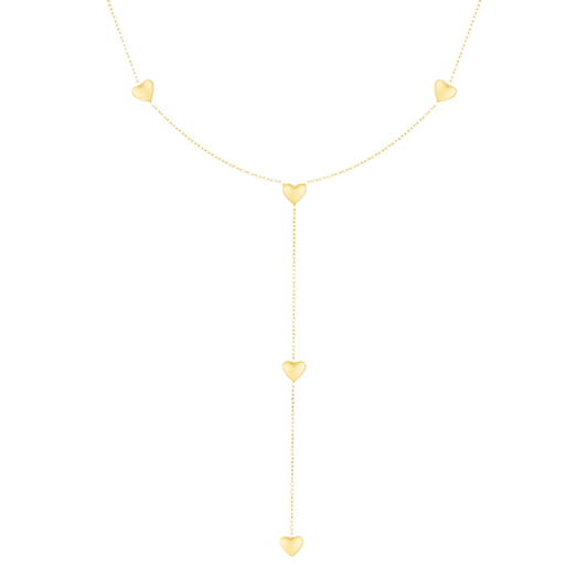 Goldene Herzkette 43 cm