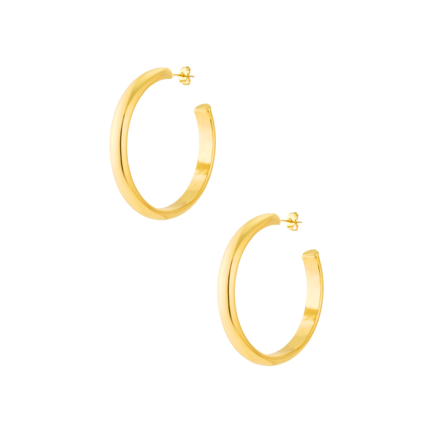 Goldene Hoop-Ohrringe 5 cm