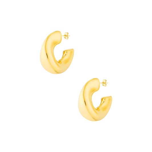 Goldene Bold Hoop Creolen 3,8 cm