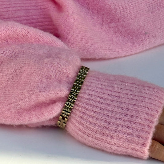 Goldenes Gliederarmband 18 cm